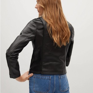 Meilleures ventes Blouson aviateur en cuir pour femme avec logo personnalisé imprimé sur pied imperméable au vent Taille XL Veste d'hiver Usine - Product Image 6
