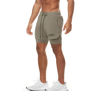 Short 2 en 1 Oem personnalisé Short athlétique de boxe et d'entraînement sportif, de course à pied et de basket-ball pour hommes - Product Image 3