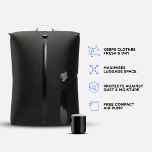 Organizador de Ropa Plegable y Funcional, Compresible al Vacío, Kit de Viaje con Cierre de Cremallera, Material Plástico y Tela, para Dormitorio y Cocina - Product Image 3