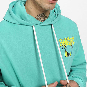 Sweat à capuche mélangé en coton surdimensionné pour hommes de qualité supérieure avec tissu doux tenue de gymnastique décontractée hommes à la mode sweat à capuche surdimensionné - Product Image 6