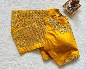 Vêtements de mariée de styliste, Style de mariage, vêtements ethniques indiens et péruviens, Blouse sur mesure pour femmes avec broderie - Product Image 6