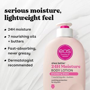 Loción Corporal EOS Shea Better Strawberry Dream 16oz, Hidratación 24H, Ligera, No Grasosa, con Manteca de Karité, Vegana, Cuidado de la Piel, Venta al Por Mayor - Product Image 3