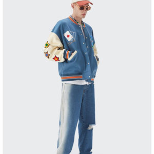 Abrigo de uniforme de béisbol de cuero PU de alta calidad para hombre, recién llegado, ropa de calle con capucha de gran tamaño, chaqueta de lona, soporte para temporada de invierno - Product Image 5