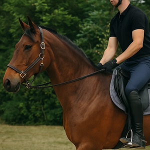 Logo personnalisé de haute qualité Design indien authentique équestre en cuir véritable licou avec raccord de tannerie en laiton massif pour l'équitation - Product Image 5