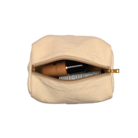 Pochette de rangement en toile bohème personnalisée avec logo imprimé, écologique, durable, pour le voyage, le maquillage, les cosmétiques, en coton, vente en gros