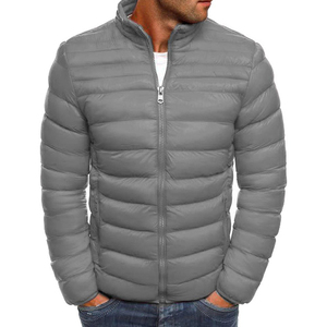 Vente en gros personnalisée parka d'été pour hommes doudoune coton-polyester bulle design décontracté extérieur imperméable respirant grande taille - Product Image 1