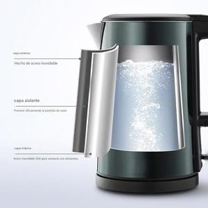 For Electric <b>Kettle</b> Gold Cordless Design Outdoor Use 1500W 2.5L Automatic Shut-off <b>Temperature</b> <b>Control</b> Double Stainless Steel - Product Image 2