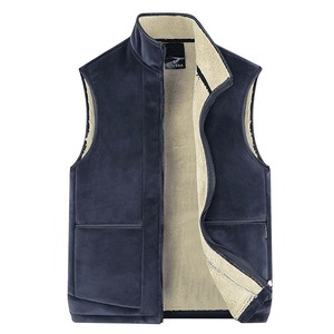 Gilet polaire en polyester 100% pour hommes noirs personnalisés en gros pour homme - Product Image 3