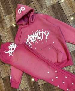 Ensembles de sweat deux pièces personnalisés de la meilleure qualité avec impression bouffante personnalisée, survêtements personnalisés de haute qualité les plus vendus - Product Image 2