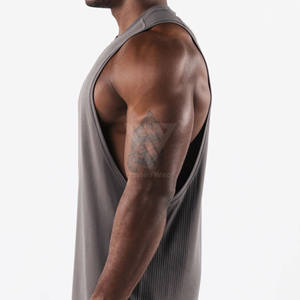 Débardeurs pour hommes 100% coton pour la salle de sport Singlet et string pour la musculation Vente en ligne Débardeur à séchage rapide - Product Image 2