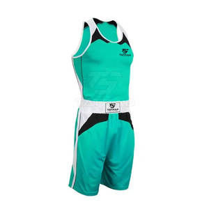 ชุดชกมวยสำหรับผู้ชายชุดต่อยมวย2025สีพื้นผลิตจากโรงงานในปากีสถาน - Product Image 1