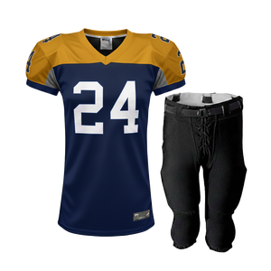 Maillot de football américain de niveau universitaire pour adultes en gros, uniforme de match, polyester 245GSM, vêtements de sport compétitifs - Product Image 2