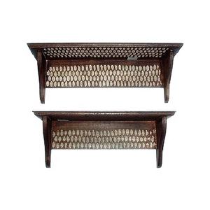 Top Product Solid Quality Wood Partition Decorative Hanging Wall Mounted Acacia Wood High Living Room Wall <b>Shelf</b> Hand Crafted - Product Image 5