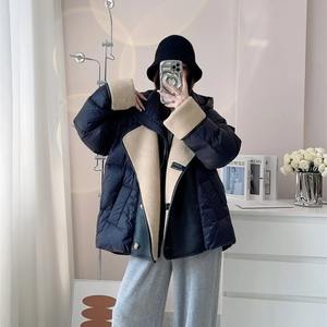 Chaqueta de lana para mujer Abrigos cortos Ropa de abrigo femenina Abrigo de invierno grueso Ropa de invierno - Product Image 5