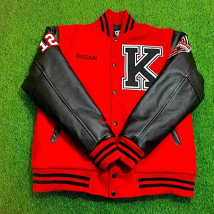 Vente en gros de logo personnalisé Vestes d'université de baseball de qualité supérieure pour hommes Vente en gros de produits les plus vendus - Product Image 1