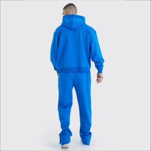 Custom Branded Unisex Printed Breathable Jogger Tracksuit Heavyweight Fleece Sweatpants Hoodie <b>Sets</b> with Custom <b>Embroidery</b> - Product Image 5