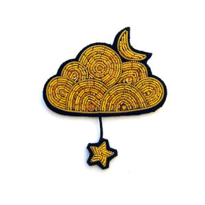 Best Quality New Design Bullion Wire Brooches Wholesale Bullion Wire Brooches In Low Price beautiful moon & <b>star</b> brooch#007095 - Product Image 1