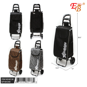 39.5 \ "carrello della spesa in plastica e acciaio con blocco monete 8 pz/carrelli della spesa in cartone - Product Image 1