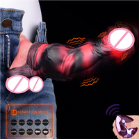 N-BDV5266M Eichel Vibrator Fantasy Penis Ärmel mit realistischer Textur Hahn Ver größerer Penis Extender Silikon Sexspielzeug für Männer