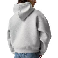 Sudadera con Capucha para Hombre, 100% Algodón, con Logotipo Personalizado en la Parte Delantera, con Bolsillo, Corte Holgado, Tejido de Punto Ecológico para Invierno