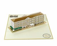 Hôtel Metropol Hanoi Vietnam - Carte de vœux ou invitation avec design de simulation 3D pop-up