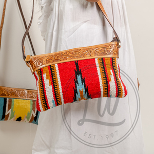 Sac à bandoulière en cuir de vachette naturel pour femmes Style Vintage Sangle unique Chaîne crunch cireuse détachable réglable - Product Image 1