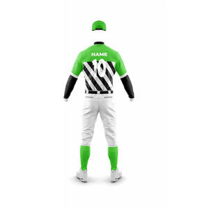 Ensemble deux pièces d'uniforme de baseball personnalisé de qualité supérieure avec maillot boutonné et pantalon idéal pour les équipes amateurs ou professionnelles - Product Image 6