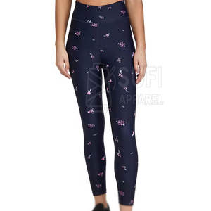 Private Label Women High Waist Breathable Knitted Leggings <b>Tummy</b> <b>Control</b> Streetwear Spandex/Nylon Customizable Wholesale Supply - Product Image 4