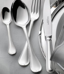 Ensemble de couverts en acier inoxydable Royal Elegance, poli miroir, argent, couverts classiques, manche luxueux, ustensiles de table, ensemble de vaisselle - Product Image 1