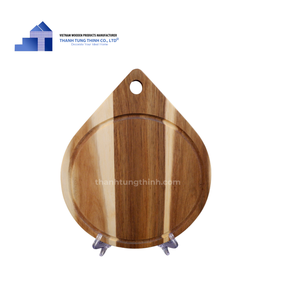 Tabla de cortar de madera de teca natural, artículo superventas, para utensilios de cocina, venta al por mayor de fabricante vietnamita. - Product Image 3