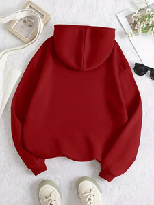 Sweats à capuche en molleton personnalisés de haute qualité Sweat-shirt en coton polaire surdimensionné à logo personnalisé Sweat-shirt et sweat-shirt en molleton pour femmes - Product Image 5