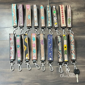 Nouveau porte-clés de poignet en cuir véritable fait main vintage personnalisé, porte-clés de mode durable, porte-clés de poignet, lanières - Product Image 1