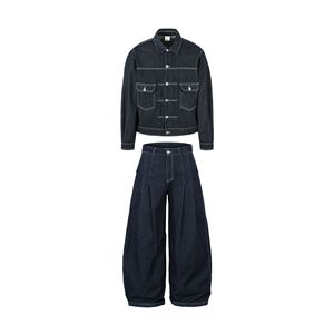 Ensembles de tenues de haute qualité personnalisés 2 pièces à la mode pour hommes Ensembles veste en jean - Product Image 1