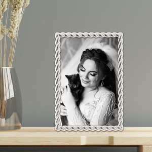 Elegant <b>Black</b> Metal <b>Photo</b> <b>Frame</b> Modern Decorative Wall Hanging for Home Office for Gifting - Product Image 3