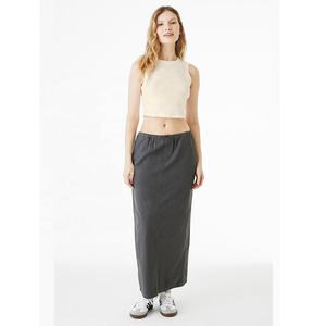 Stylish Bella Canvas Ladies' Micro Rib Muscle Crop Tank <b>Tops</b> Breathable Knitted Croped Ribbed Tank With Lace Decoration Workout - Product Image 6