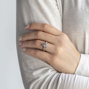 Brilliant Cut Vintage Moissanite Engagement <b>Ring</b> <b>Sterling</b> <b>Silver</b> Gold Prong <b>Set</b> Classic Bridal <b>Ring</b> for Anniversary Birthday - Product Image 5
