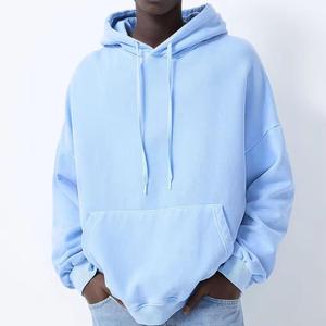 100% Cotton Solid Winter Heavyweight Fleece Regular Fit Mens Pullover <b>Hoodie</b> Streetwear Sweatshirt - Product Image 1
