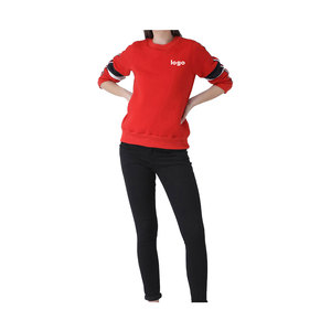 Nueva llegada, gran oferta, sudaderas para mujer, el mejor diseño, ropa informal, sudadera de moda con dos rayas en las mangas - Product Image 6