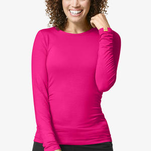 2025 unisexe sous gommages 100% coton chemises à manches longues doux et confortable tissu tricoté sous-gommages - Product Image 1