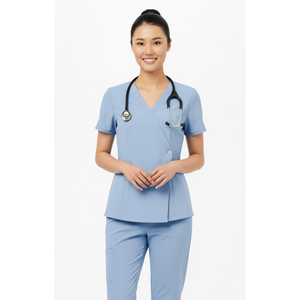 Pantalon de jogging moderne Tissu facile d'entretien Fabricants de gommages médicaux Étiquettes personnalisées Tissu écologique Uniforme de médecin Usine - Product Image 1