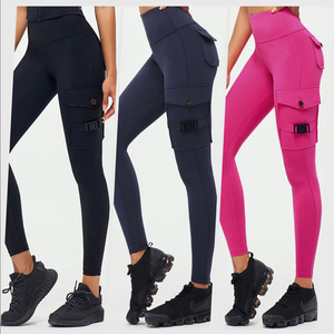 เลกกิ้งผ้าสแปนเด็กซ์/ ไนลอนเอวสูงระบายอากาศได้ดีจากปากีสถาน - Product Image 6