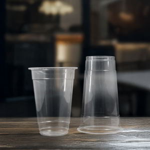 Quang Quan แก้วพลาสติกทรงกลมขนาด95มม. แบบใช้แล้วทิ้งถ้วยชากาแฟเย็นขนาด16/20/24ออนซ์แบบใช้แล้วทิ้ง - Product Image 1