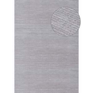 Netline Home Carmel <b>Grey</b>-Cream Striped Handmade Cotton <b>Rug</b> <b>Large</b> Plush Rectangle for Bedroom and Hallway - Product Image 1