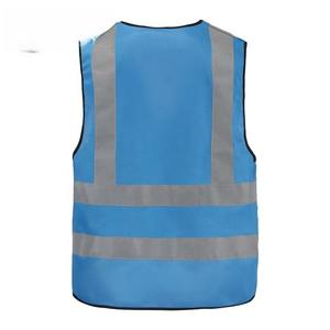 Chaleco de Seguridad de Alta Visibilidad al por Mayor, con Múltiples Bolsillos, Ropa de Seguridad Reflectante para Trabajadores de la Vía Pública, Arnés de Seguridad Urbano - Product Image 3