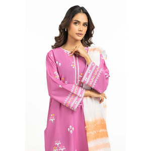 Dupatta en soie poly tissée imprimée style décontracté IPD-44616 - Product Image 2