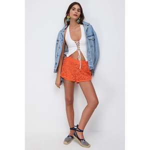 Top Informal con Lazada Delantera para Mujer, Estilo Bohemio de Punto de Seda con Cuello de Lazo, Tejido en Tallas Grandes XL para Primavera, Verano y Otoño - Product Image 1