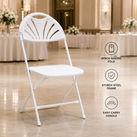 Chaise pliante en plastique pour événements extérieurs, fournie par le fabricant