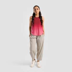 Pantalon Harem Dynamique pour Filles, Respirant, en Toile Crème, Décontracté, Ample à Jambes Larges, avec Taille Élastique Haute-Basse, pour le Printemps - Product Image 4