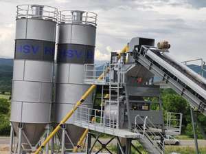 240 M3/H Planta de hormigón estacionaria eléctrica Sistema de dosificación de servicio pesado Proyectos de construcción grandes Motor PLC usado - Product Image 3