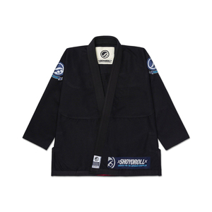 Kimono Brasileño Negro para BJJ, Uniforme de Jiu Jitsu, 100% Algodón Transpirable, Logotipo Personalizado, 440g, Calidad Superior, Unisex, Shoyorol Batch # 105 - Product Image 1